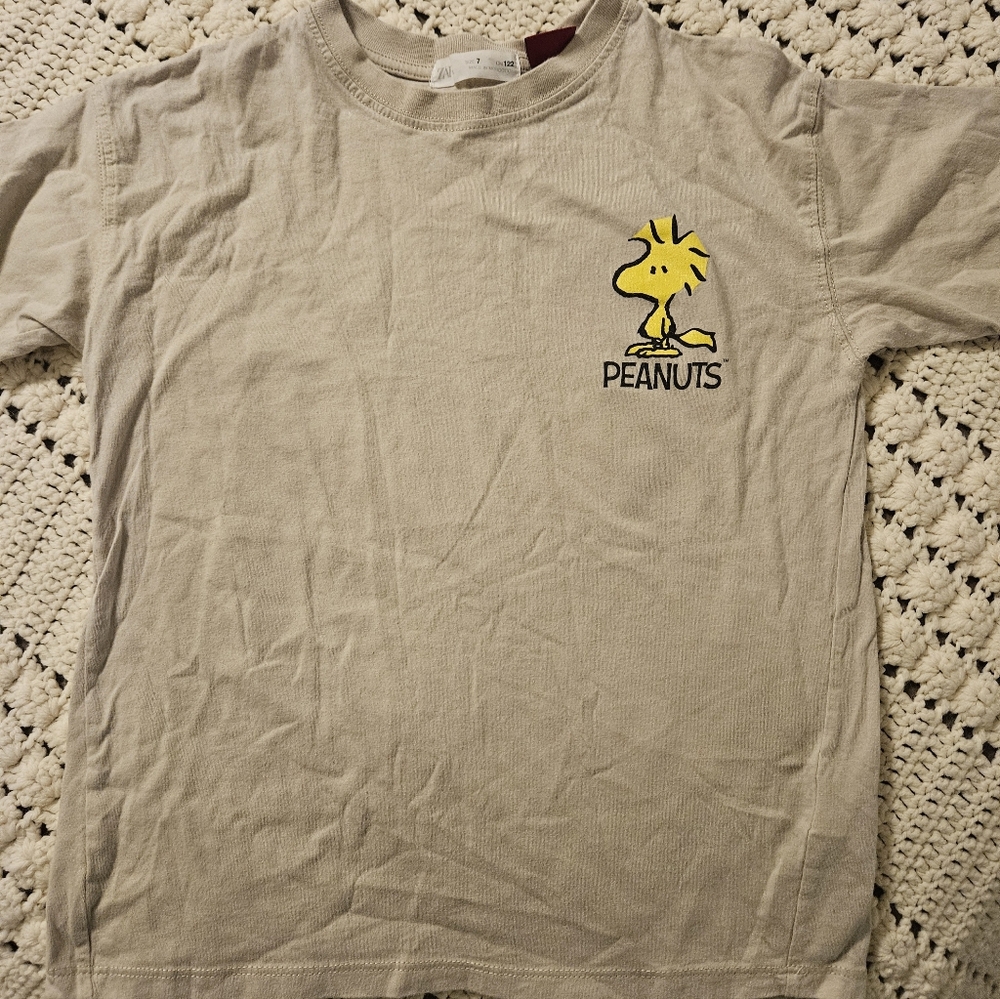 Zara Peanuts Collaboration Kods Tee, Size 7